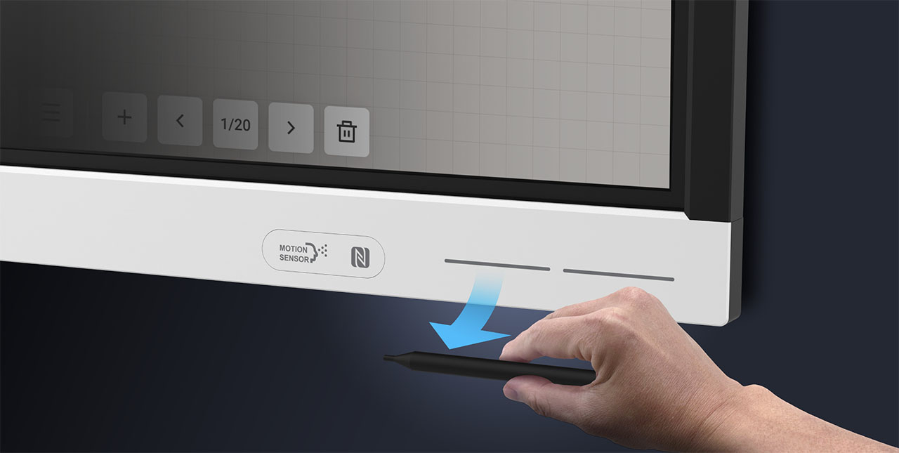 stylus detection auto launch whiteboard feature