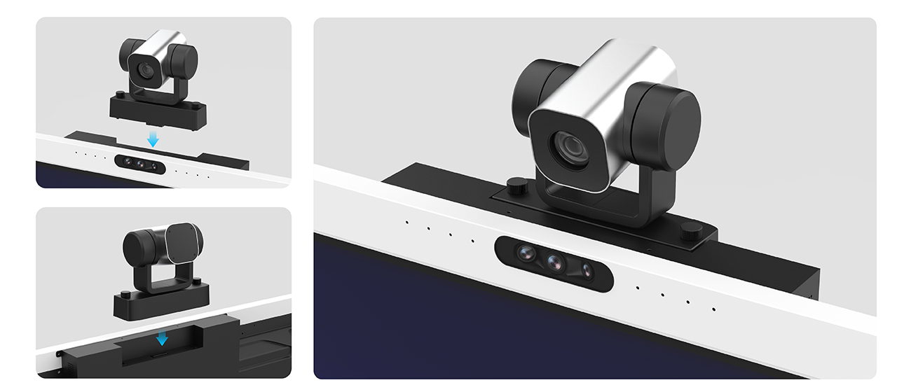 CT901E plug-and-play PTZ camera installation on interactive display